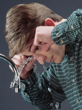 Faucet- Mounted Eye Wash System